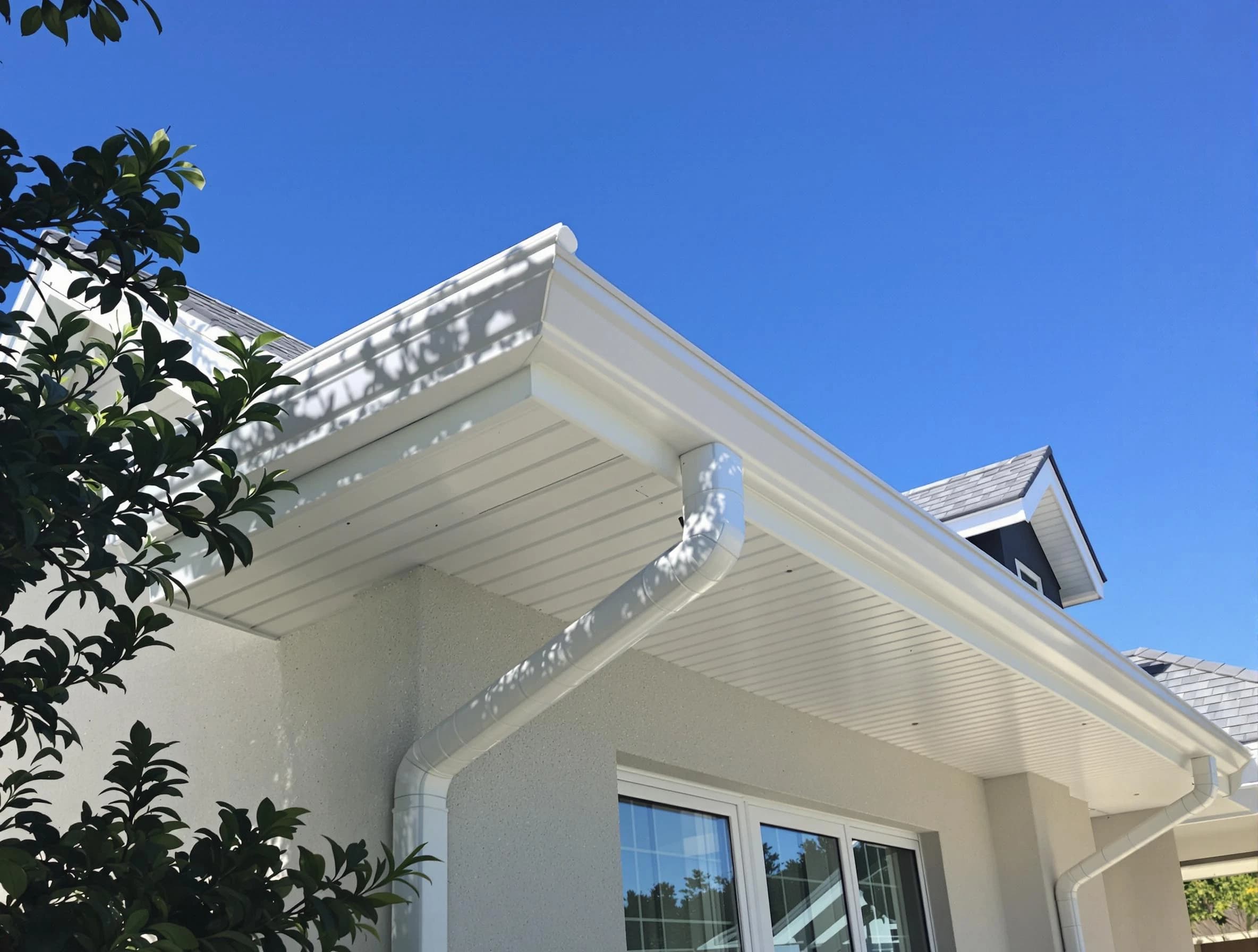 Custom-fit rain gutter system by Tallmadge Roofing Company in Tallmadge, OH